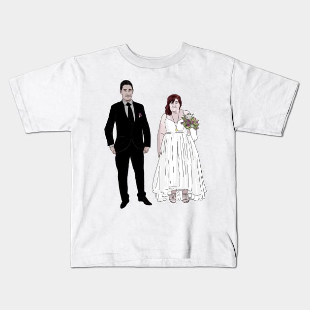 Danielle and Mohammed - wedding - 90 day fiance Kids T-Shirt by Ofthemoral